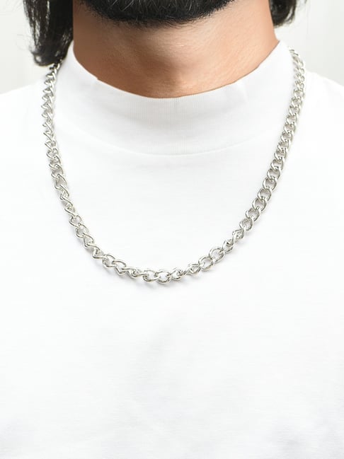 The Bro Code Glamorous Fusion Silver Necklace for Men