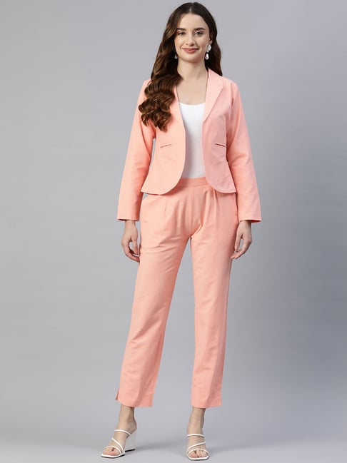 Cottinfab Peach Cotton Maxi Co-Ord Set-picture-12