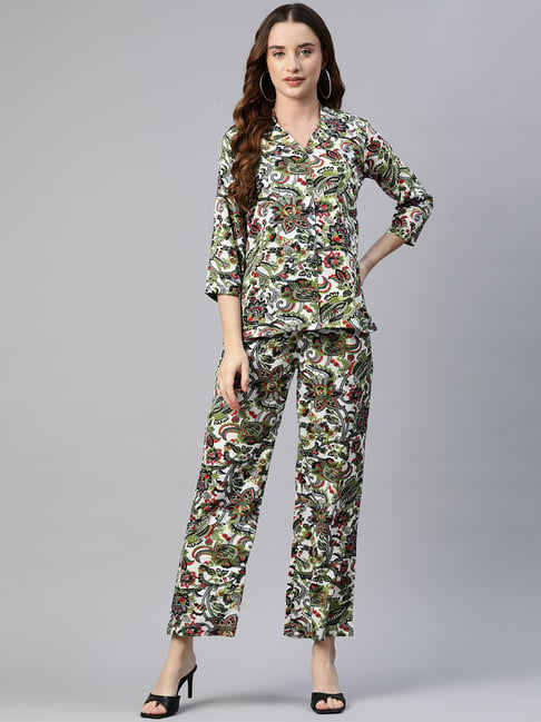 Cottinfab Multicolor Printed Co-Ord Set-image-2