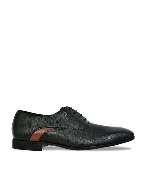 Allen cooper Men's Black Oxford Shoes-picture-34