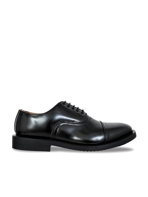 Allen cooper Men's Black Oxford Shoes-picture-35
