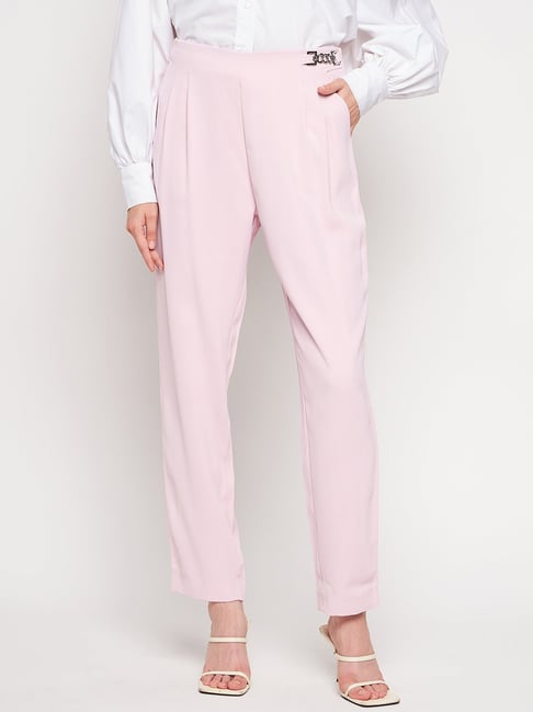 Buy GSXMOL Women Fashionable, Casual, Party & Formal WEAR Pink Color Trouser  Pack 1 (L) at Amazon.in