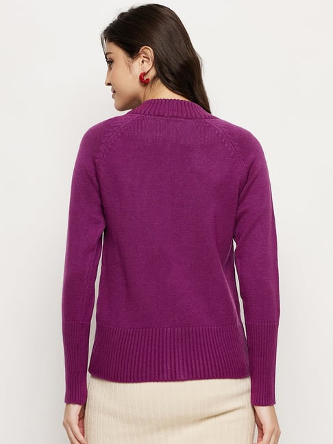 Dark purple outlet sweater