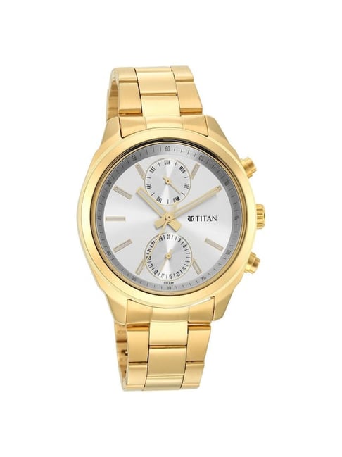 Gold titan outlet watch price