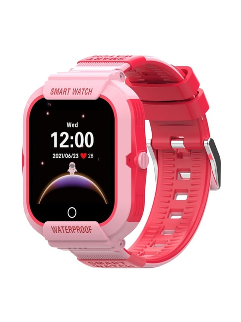 Turet Smartwatch for Kids with HD Display, Camera, SOS Button, Phone &amp; Video Calling (Pink)