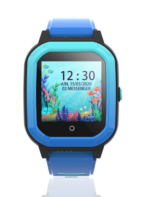 Turet Smartwatch for Kids with HD Display, Camera, SOS Button, Phone &amp; Video Calling (Blue)