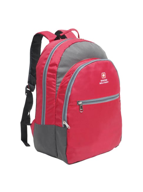 Flipkart Laptop Bags Small Size Swiss Military 22 Ltrs Red Small