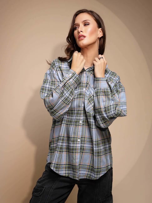 Global Republic Blue Check Shirt-picture-24