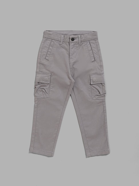 Kids Girls Stylish Casual Cargo Pants Elastic Waist Flap Pockets Loose Pants  | eBay