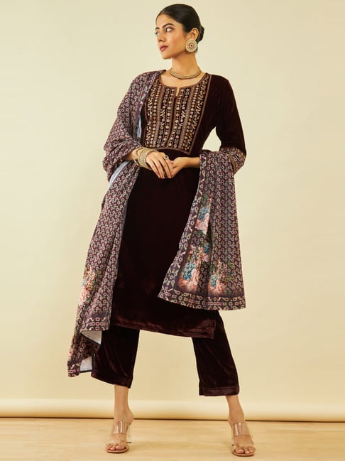 Velvet Dresses  The Velvet Clothing for Women Collection Online at Indya