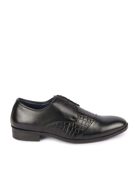 Fausto Men's Black Derby Shoes-picture-28