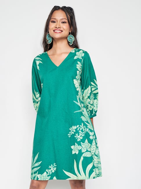 Global desi green outlet dress