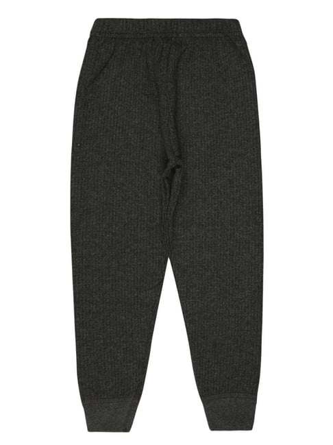 Bodycare Kids Charcoal Grey Cotton Regular Fit Thermal Pants