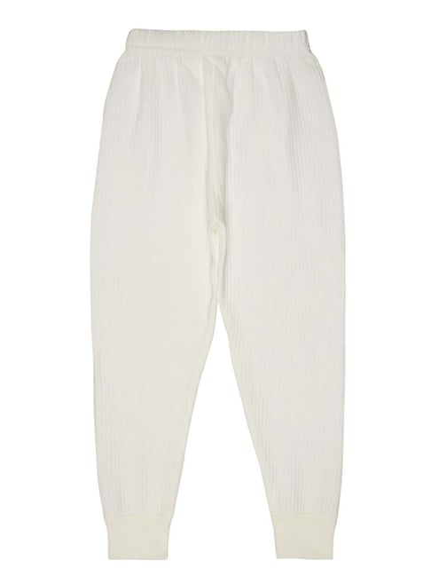 Bodycare Kids White Cotton Regular Fit Thermal Pants