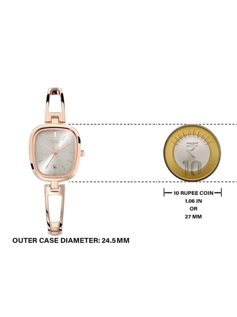 Raga Watches Metal Strap 2607wm02 Titan Raga Facets Analog Black