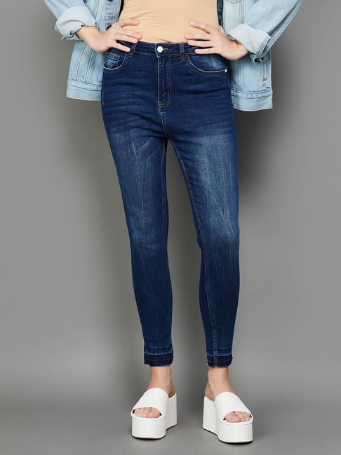 Buy Lycra Jeans Online In India At Best Price Offers | Tata CLiQ
