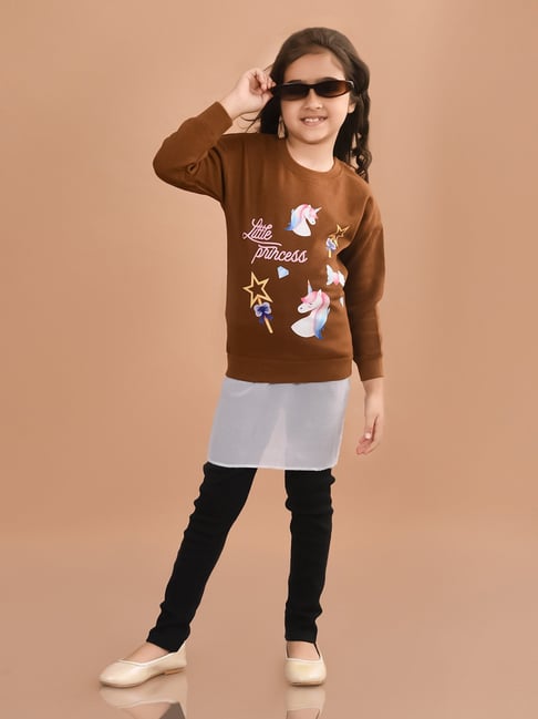 2-pack leggings - Natural white/Mushrooms - Kids | H&M IN
