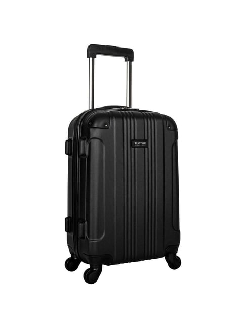 Buy Kenneth Cole Black Textured Hard Cabin Trolley Bag 20 Cms