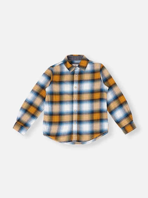 Pepe Jeans Kids Yellow Checks Shirt