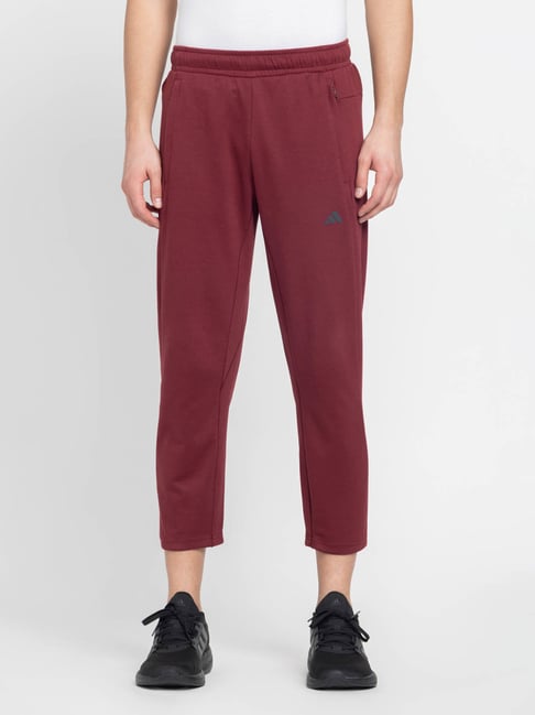 Adidas Red Regular Fit Sports Trackpants-picture-45