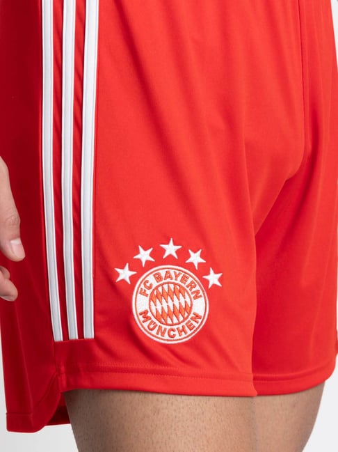 Adidas Red Regular Fit Printed Sports Shorts