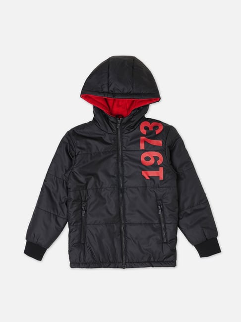 Pepe Jeans Kids Black Printed Jacket