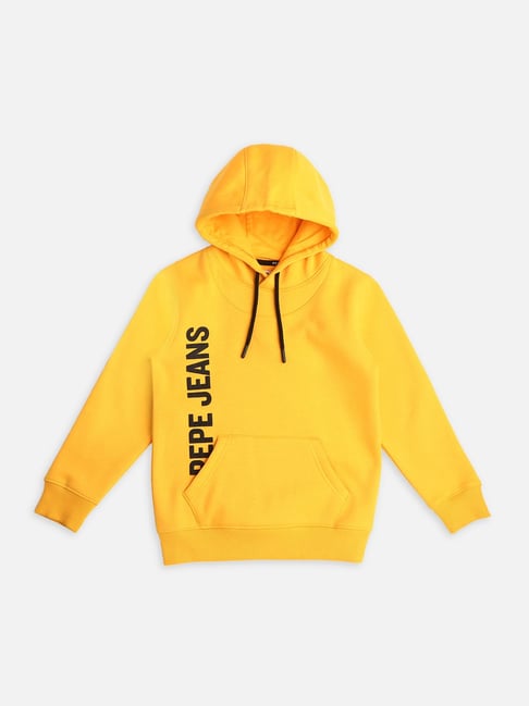 Clothing Bad Kids Hoodie Pepe Jeans Kids Gold Graphic Print Sweatshirt