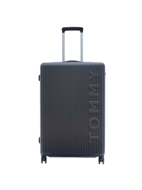 Tommy Hilfiger Empire X Grey Textured Hard Large Trolley Bag - 77 Cms-image-32