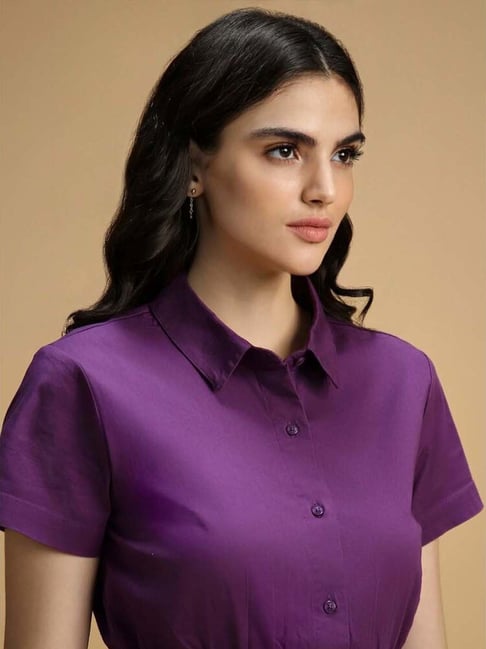 forever 21 purple crop top