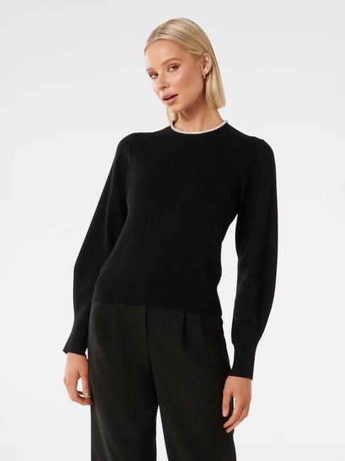 Forever New Black Regular Fit Sweater-picture-46