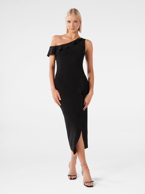 Buy Forever New Women Black Sequined Embellished Bodycon Midi Dress -  Dresses for Women 20584344 | Myntra