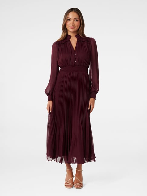 Forever new wine on sale dress