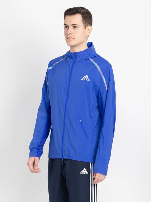 Adidas running outlet jacket blue