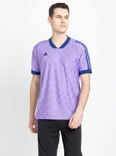 adidas Purple Regular Fit Tiro Jersey