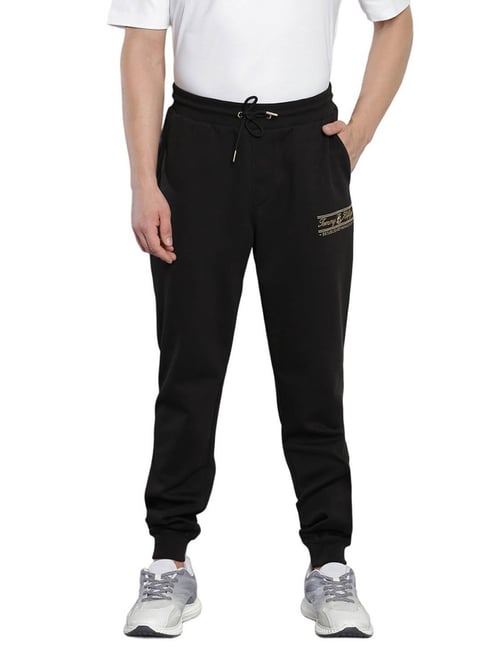Tommy Hilfiger Black Cotton Regular Fit Joggers-picture-37