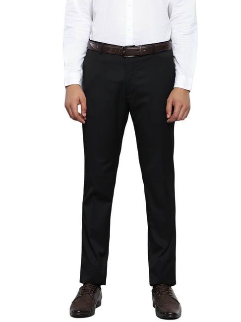 Tommy Hilfiger Black Straight Fit Trousers-picture-19