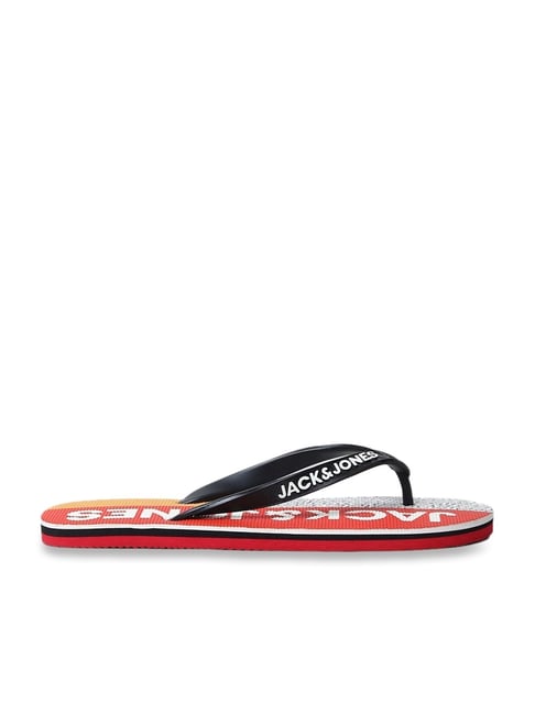 Buy Jack Jones Men s JFWHALI Black Flip Flops for Men at Best