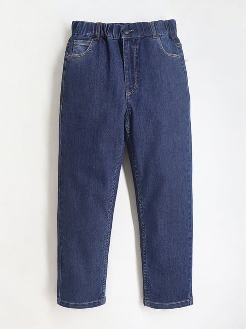 Cherry Crumble By Nitt Hyman Kids Navy Solid Jeans-picture-15