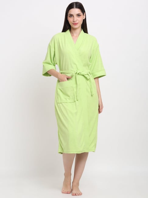 GOLDSTROMS Light Green Large Bath Robe - Buy GOLDSTROMS Light Green Large  Bath Robe Online at Best Price in India