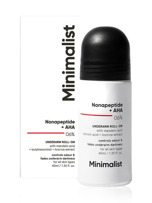 Minimalist Nonapeptide + AHA 06% Underarm Roll-On - 40 ml