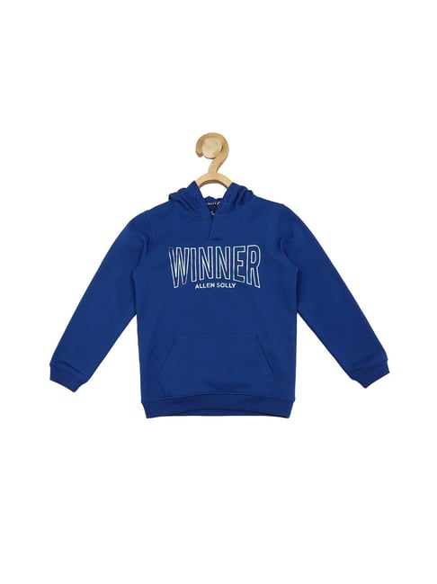 Allen Solly Junior Royal Blue Printed Full Sleeves Sweatshirt-picture-13