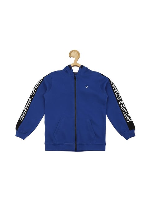 Buy Allen Solly Junior Blue Printed Full Sleeves Sweatshirt for