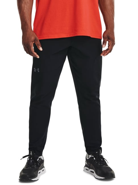 Athletic Pants Under Armour Mens Fitted Pants Under Armour Black