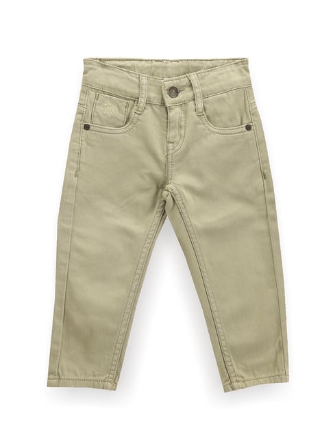 U.S. Polo Assn. Boys Light Khaki Solid Jeans-picture-21