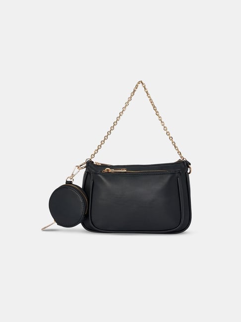 Buy Lavie Debossed Hemi Black Textured Small Cross Body Bag at Best Price @  Tata CLiQ