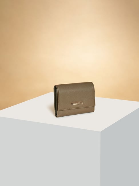 Forever Glam by Pantaloons Khaki Solid Medium Wallet for Women-picture-48