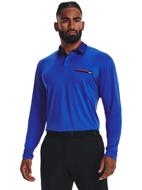 Under Armour Blue Regular Fit Sports Polo