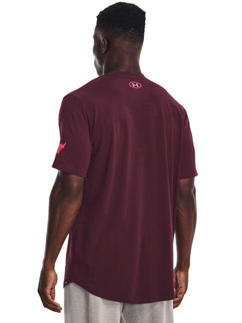 Under armour 2024 maroon t shirt