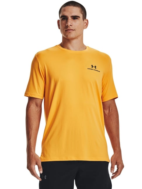 Yellow under cheap armour shirt