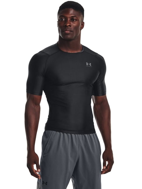 Under Armour Black Muscle Fit Sports T-Shirt